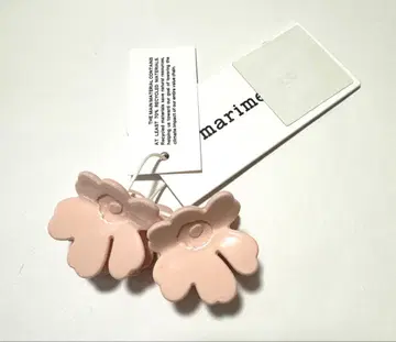 [ 새상품 ] Marimekko 마리메꼬 헤어 클립 스몰 핑크