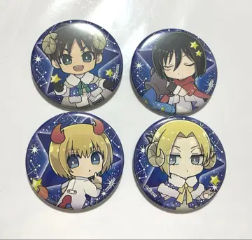 진격의 거인 프린세스 카페 별자리 캔뱃지 엘렌 미카사 아르민 아니