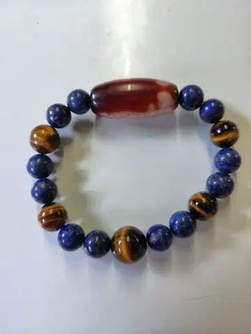 라피스 라줄리 타이거 아이 팔찌