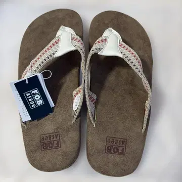 미사용 새상품 FOB 플립플랍 브라운