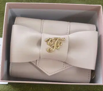 메종 드 플뢰르 벨트 리본 미니 지갑 핑크