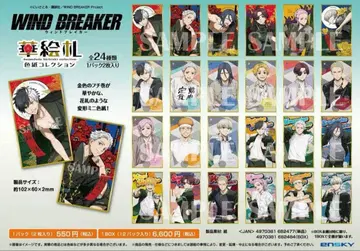 WIND BREAKER 하나에후다 색지 컬렉션 12개입 1box 새상품