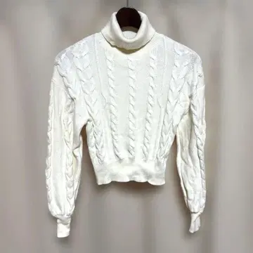 y041802 GUESS 니트 스웨터 XS 화이트 심플