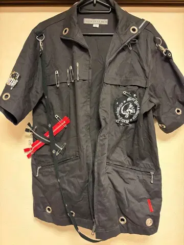 ACID JAZZ MEN MAD 상의 (안전핀)