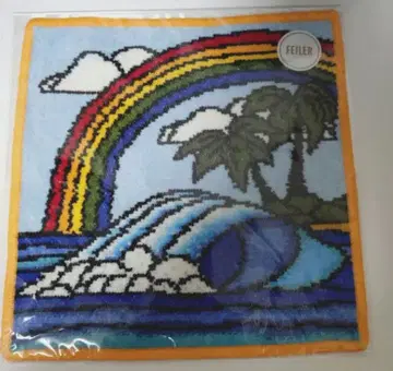 미개봉 FEILER 페이저 헤더 브라운 레인보우 데이 손수건