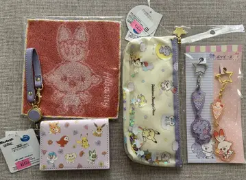 포켓몬 포켓피스 펜 케이스, 키링, 패스 케이스, 손수건 묶음 판매