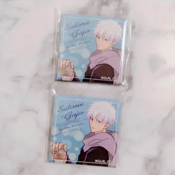 주술회전 고죠 사토루 스퀘어 캔뱃지 2세트