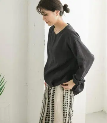 어반 리서치 도어즈 린넨 백 턱 풀오버