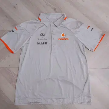 F1 게임 셔츠 맥라렌 메르세데스 보더폰 L 사이즈 새상품급 피케 셔츠