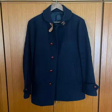 네이비 울 피코트