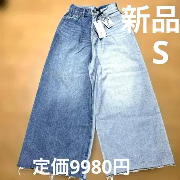 Rodeo Crowns 2톤 와이드 데님 팬츠 새상품.