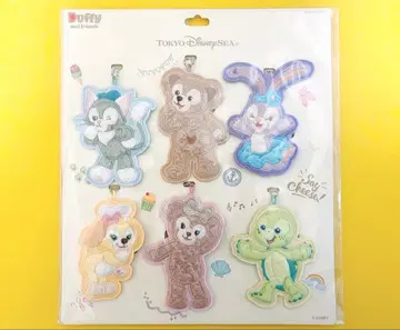 [ 새상품 미사용 ] 더피&프렌즈/와펜 키링 세트 (낱개 판매 불가)