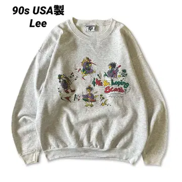 90s USA제 Lee 올 패턴 맨투맨 트레이닝복 애니멀