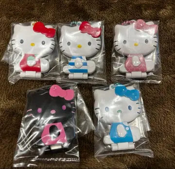 산리오 헬로키티 키티 거울 컬렉션 구미 키링 5개