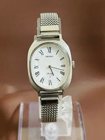 SEIKO Socie 수동 와인딩 시계 실버