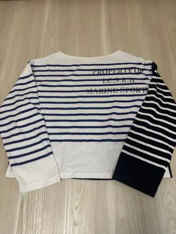 즉시 구매 INSCRIRE 보더 롱 슬리브 티셔츠