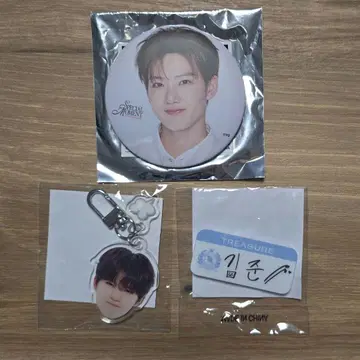 TREASURE 준규 캔뱃지 얼굴 아크릴 키링 화남 명찰