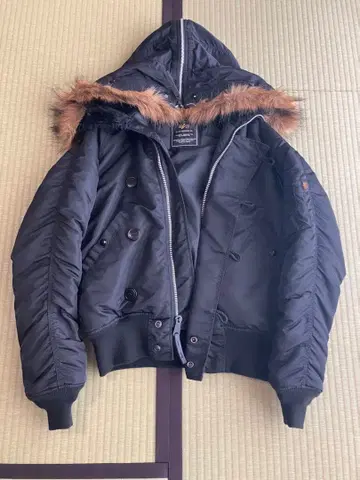 알파인더스트리 N-2B 후드티 블랙 M 사이즈