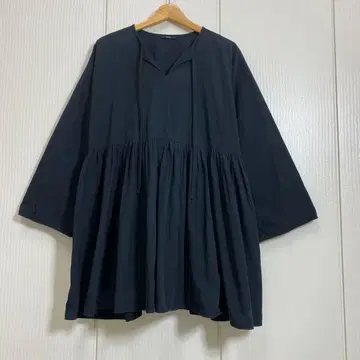 ORCIVAL 오르치발 와셔 코튼 개더 튜닉