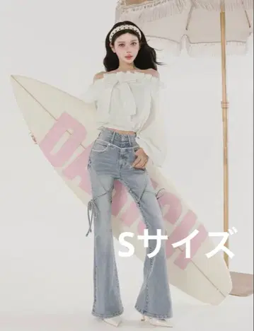 Darich 피코 레이스 하이웨스트 플레어 데님 S