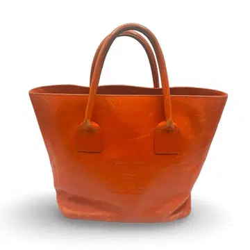 히로후 HIROFU 토트백 H 로고 듀오 가죽 오렌지 A4 가능