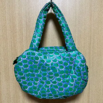 츠모리치사토 플라워 플라워 꽃무늬 그린 백