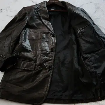 XL 상당 HUGO BOSS 가죽 자켓 내퍼 가죽 램 가죽