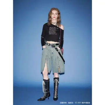 코멘트 필수 단다단 jouetie 핏 오프숄더 탑 블랙