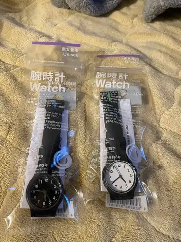 훼미리마트 시티즌 방수 손목시계 화이트 블랙 2세트 CITIZEN