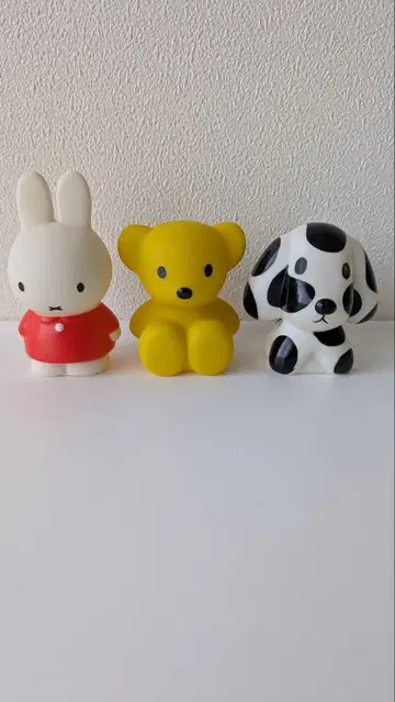 미피 곰 강아지 소프트 비닐 3개 세트