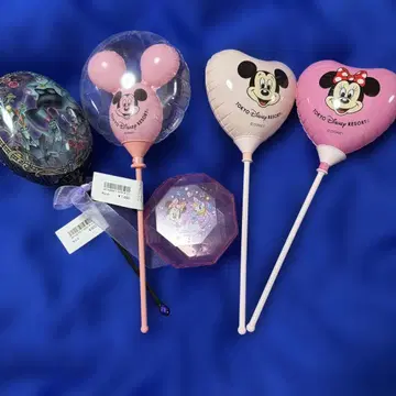 도쿄 디즈니 리조트 하트 할로윈 손잡이 벌룬 4개 소품함