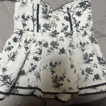 palelfy 파르엘피 코르셋 볼륨 스커트 꽃무늬