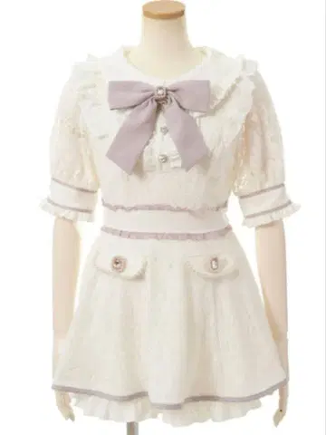 LIZLISA 레이스 셋업 화이트