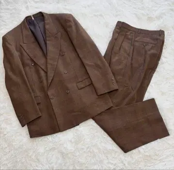 [80s 90s 빈티지] 브라운 더블 브레스트 셋업
