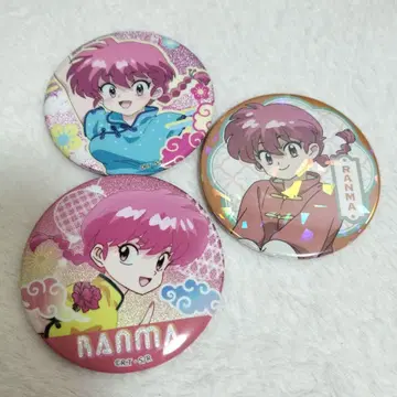 란마1/2 사오토메 란마 캔뱃지 세트