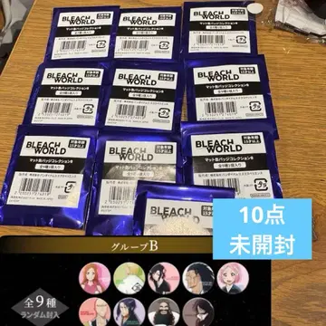 미개봉 BLEACH WORLD 개선 랜덤 매트 캔뱃지 아야세가와 유미치카