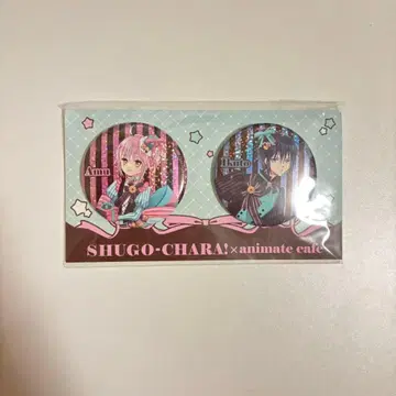 수호캐릭터! x 애니메이트 카페 글리터 캔뱃지 세트