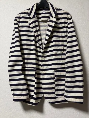 ENGINEERED GARMENTS 스트라이프 테일러드 자켓 S