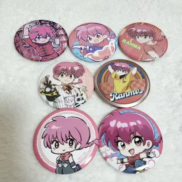 란마1/2 사오토메 란마 캔뱃지 세트