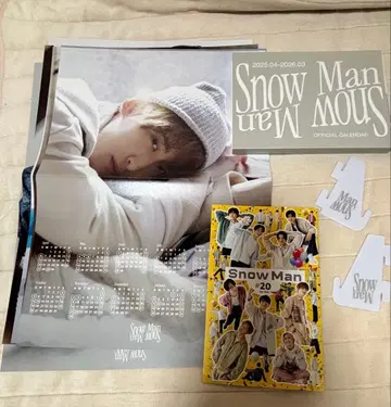 Snow Man 공식 달력 2025.04~2026.03과 뉴스레터