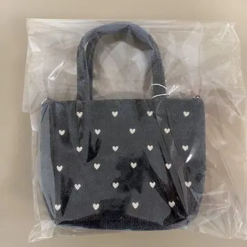 FEILER 러브러리 바이 페일러 러브러리 하트 토트백 그레이