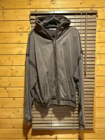 ASTRONOMY 피그먼트 맨투맨 프린지 ZIP 후드티