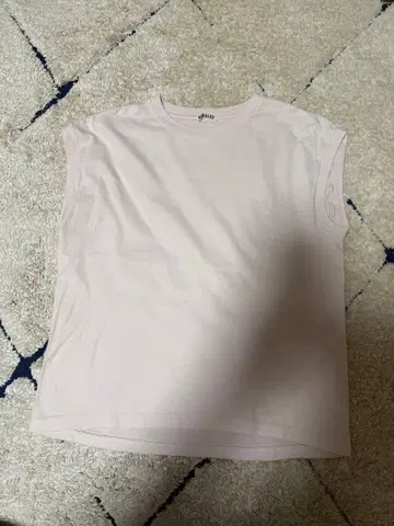 AURALEE 핑크 반팔 티셔츠