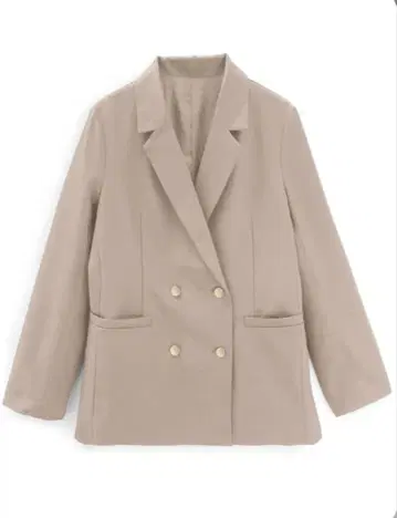 더블 버튼 테일러드 자켓 브라운 [al275]