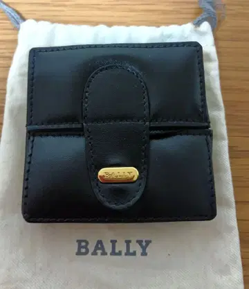 미사용! BALLY 블랙 코인 케이스, 동전 지갑
