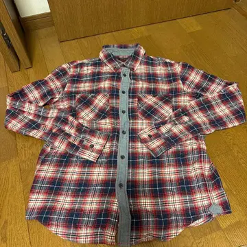 BEAMS HEART 체크 무늬 플란넬 셔츠 L