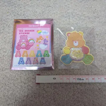 미개봉 케어베어 빅 쉐이커 스티커 워크 오브 하트베어 시크릿