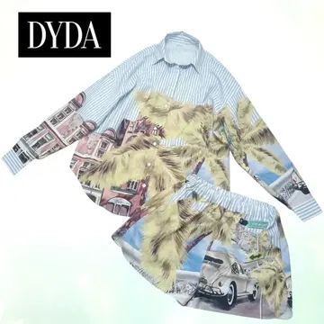 새상품급 GYDA 제이다 셋업 셔츠 팬츠 프린트