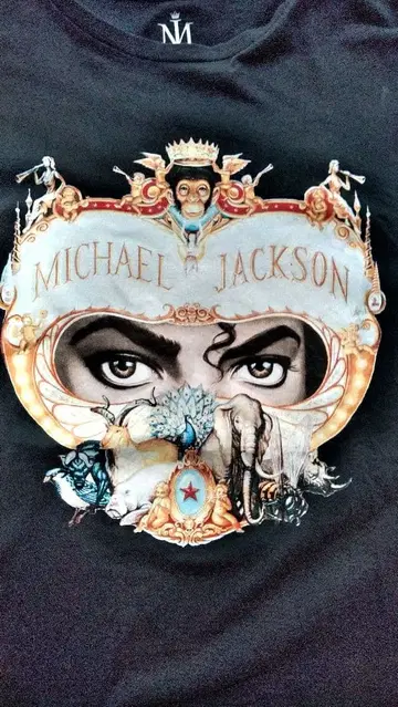 [ 레어 ] 92-93 마이클 잭슨 투어 티셔츠 XL 블랙 빈티지