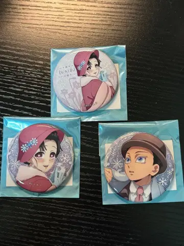 early winter 코이유키 x 하쿠지 페어 홀로그램 캔뱃지